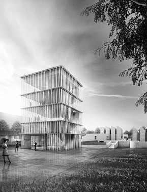 First prize, competition Bauhaus-Archiv: Staab Architekten GmbH, Berlin, perspective
